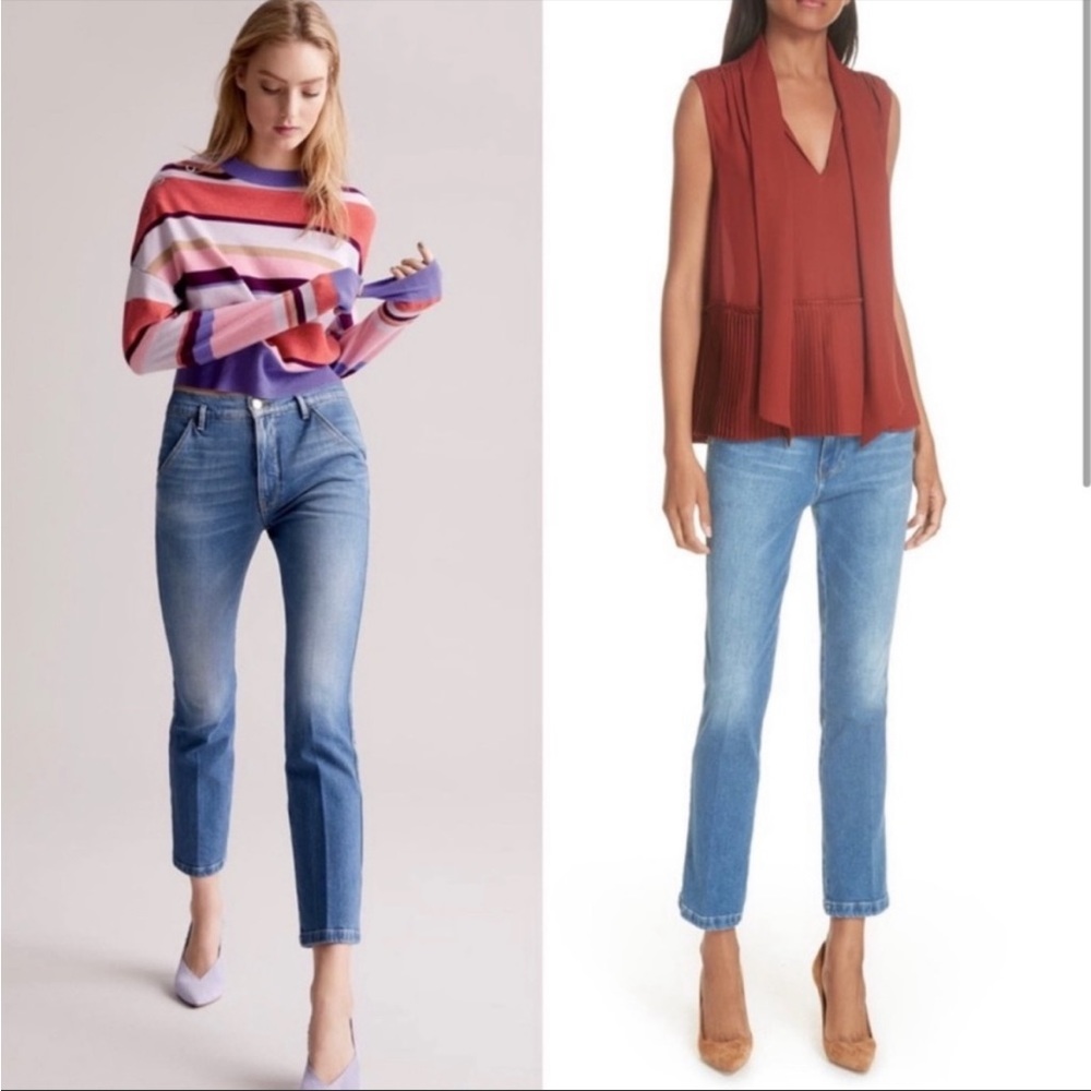 Frame Le Straight in Thistle